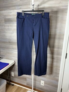 Ralph Lauren Navy Cropped Pants 1865